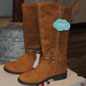 So Jody Girl's Riding Boot Chestnut Size:3  NIB